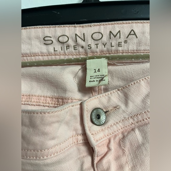 Sonoma Women's Pink Jeans - Picture 4 of 7